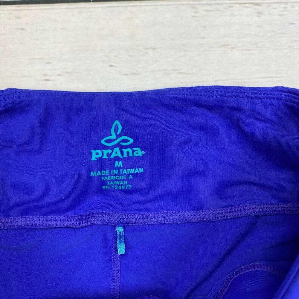 Prana Clover Capri Pants Sz Medium Sail Blue Skinny Crop Stretch Legging W4CLOV1 - Picture 6 of 9